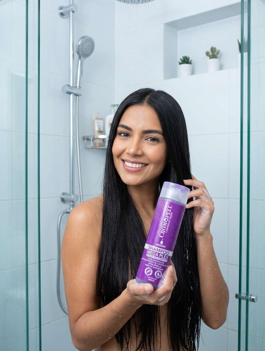 Shampoo Mega Plex Ácido Hialurónico Cromopell 300ml